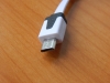 Шнур USB A шт. - MicroUSB шт. 1.0m белый плоский  18-4274, фото 2