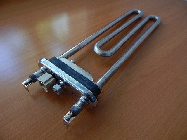 Тэн 2000W прямой с датчиком L=235mm, R=12mm (AEG73309903)