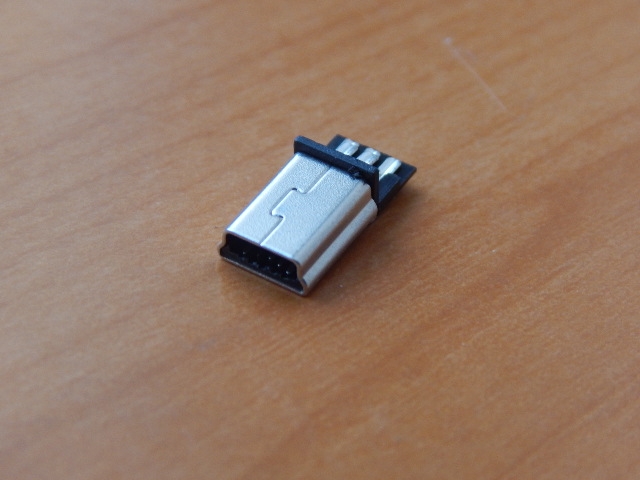 Разъем MiniUSB 5-pin штекер (3+2 pin, на кабель) 3065