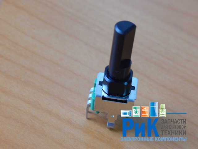 Резистор переменный 3-pin     A50K 8x8mm L=30.2mm моно лыска  RV09BF-40E1N-215F-A50K-A