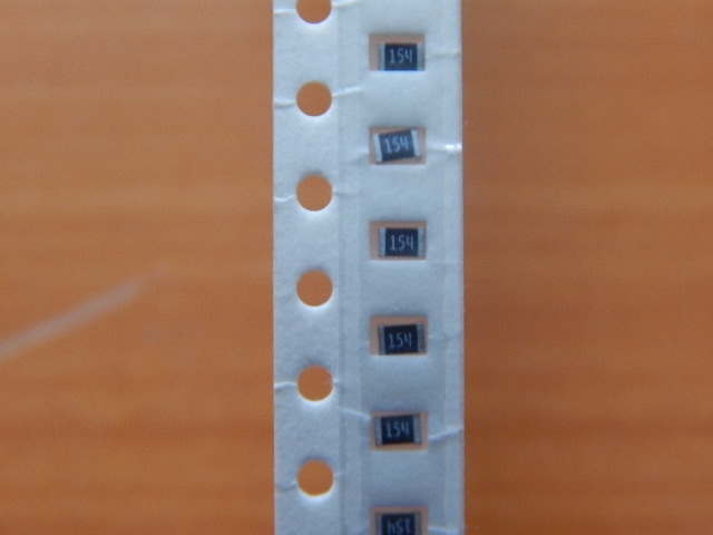 Резистор SMD   150kom  0.125w  0805 (150K) 5%  (154)