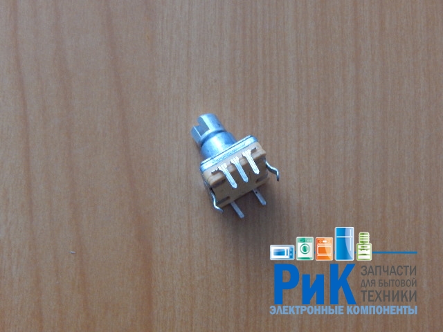 Энкодер 11.7 х 12mm, ручка мет. под спил D=6mm L=10mm (дискр.=30) с кнопкой  R2.