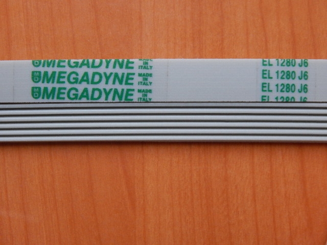 Ремень 1280 J6 белый <1233mm> (BLJ507UN)