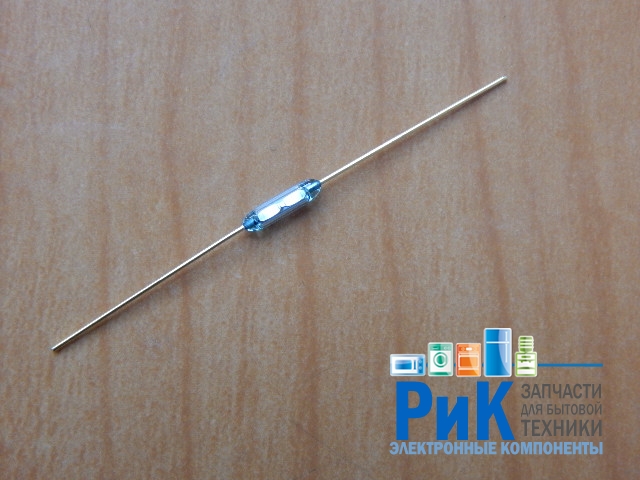 Геркон 2-pin  7mm МКА-07101 гр.А L=41.8mm D=1.8mm (нормально разомкнутый)