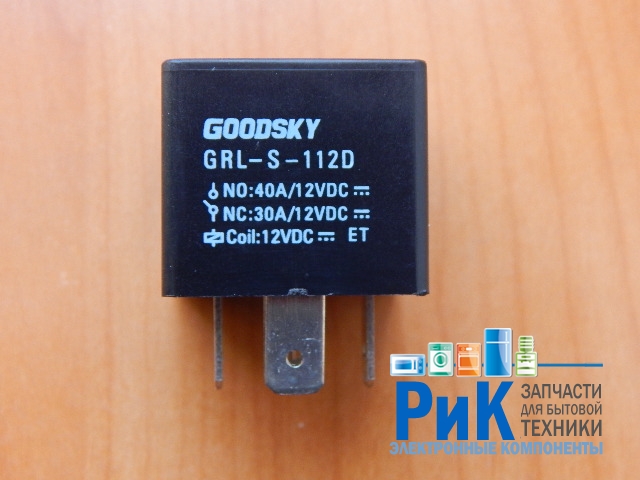 Купить Реле 12V 40A 1C (GRL-S-112D) , лучшая цена, доставка | РиК ...