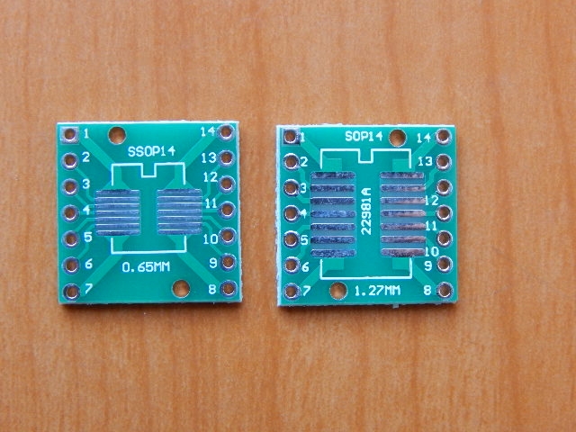 Панель-переходник SOIC14-SSOP14 (плата)
