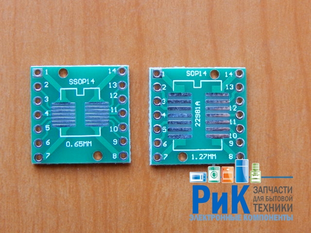 Панель-переходник SOIC14-SSOP14 (плата)