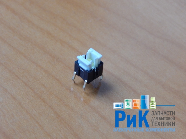 Кнопка 4-pin  6x6mm L=3mm с белой подсветкой  (№98w)