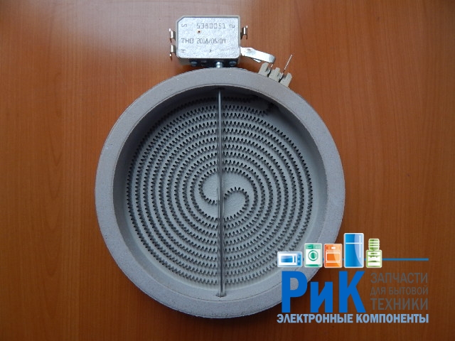 Конфорка стеклокерамическая D165/d145mm 1200W  (481231018887, Y165-1200w)
