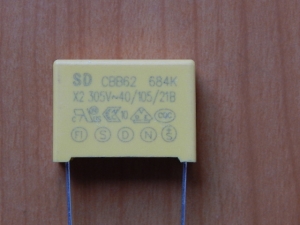 CAP  0.68mkF  305V (684) (MKP-X2)  (CBB62)