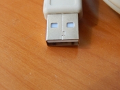 Шнур USB A шт. - USB A гн. 3m белый (удлинитель)  18-1116