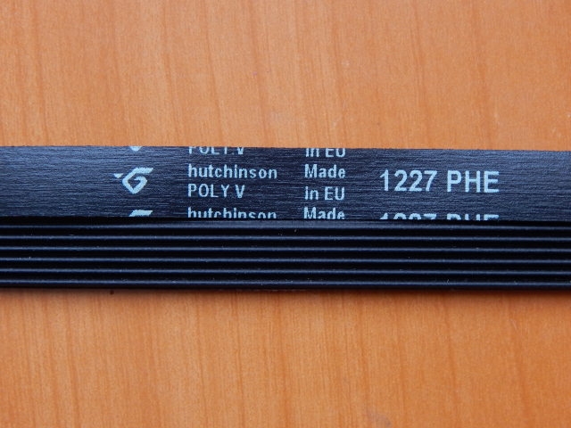 Ремень 1227 H6 черный <1165mm>  (BLH345UN)
