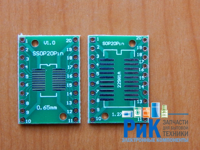 Панель-переходник SOIC20-SSOP20 (плата)