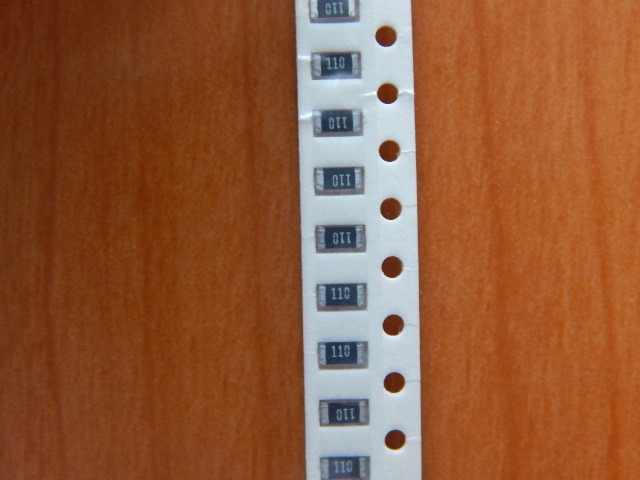 Резистор SMD       11om  0.25w  1206 (11R) 5%  (110)