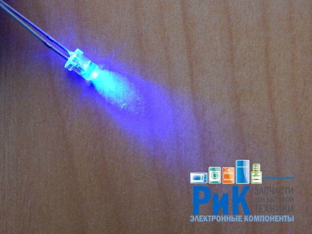 Светодиод  3mm синий 2500mcd 30*  FYL-3014UBC