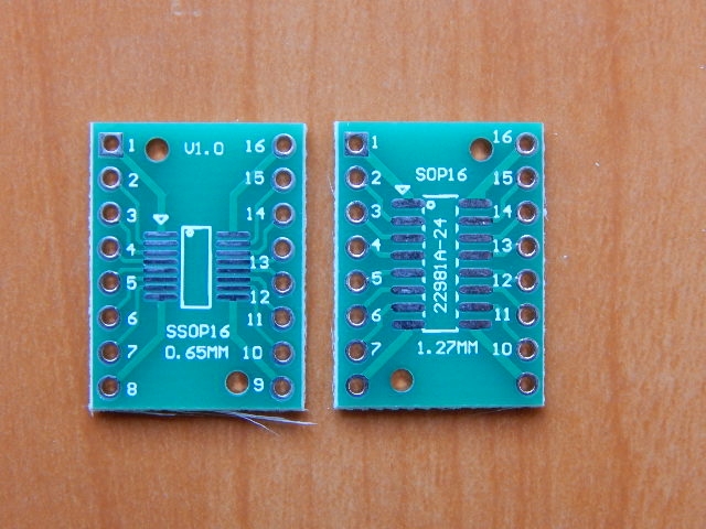 Панель-переходник SOIC16-SSOP16 (плата)