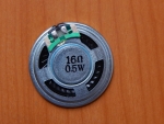 Динамик d=36mm, h=5mm, 16 Ohm, 0.5W  (№122)