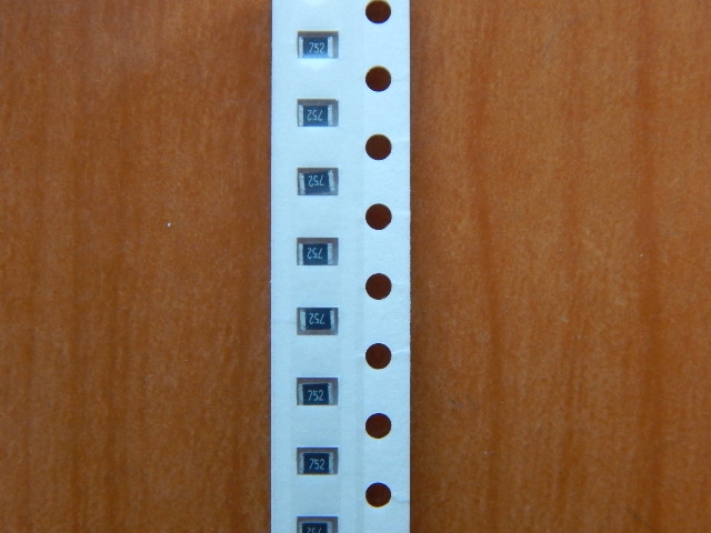 Резистор SMD     7.5kom  0.125w  0805 (7K5) 5%  (752)