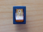 Переключатель KCD1-B2-101N11YB OFF-ON желтый 250V 10A (с подсветкой)