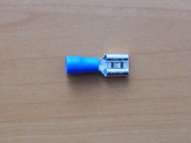 Клемма плоская гн. 6.6mm синяя РПи-м 2.5-(6.3)/РпИм 2-250  08-0433