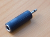 Переходник 3.5mm шт. моно - 6.35mm гн. моно пластик  2-100