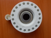 Суппорт в сборе Electrolux, Zanussi (напротив шкива, резьба по часовой)  (cod062)