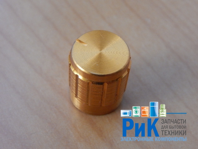 Ручка для аппаратуры D=15mm L=17mm золотистая  №8G