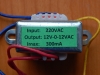 Трансформатор 220V/12-0-12V 300mA