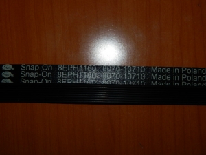 Ремень 1162 H7 (1160 H8) черный   (908092003030, WN888)