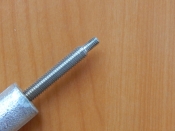 Анод магниевый D=16mm, L=150mm, M4x7mm/M6x30mm  (AM460)