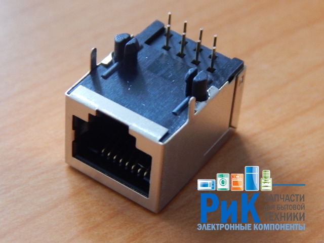 Разъем 8P8C (RJ45) гнездо (экран) компьютерный  05-1122