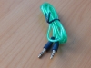 Шнур 3.5mm шт. стерео - 3.5mm шт. стерео 1.0m GOLD зеленый  5-132GR 1.0