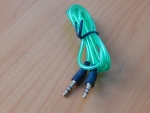 Шнур 3.5mm шт. стерео - 3.5mm шт. стерео 1.0m GOLD зеленый  5-132GR 1.0
