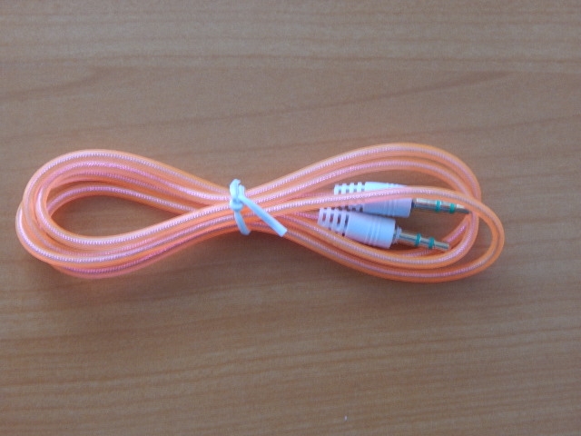 Шнур 3.5mm шт. стерео - 3.5mm шт. стерео 1.0m гелевые G-09