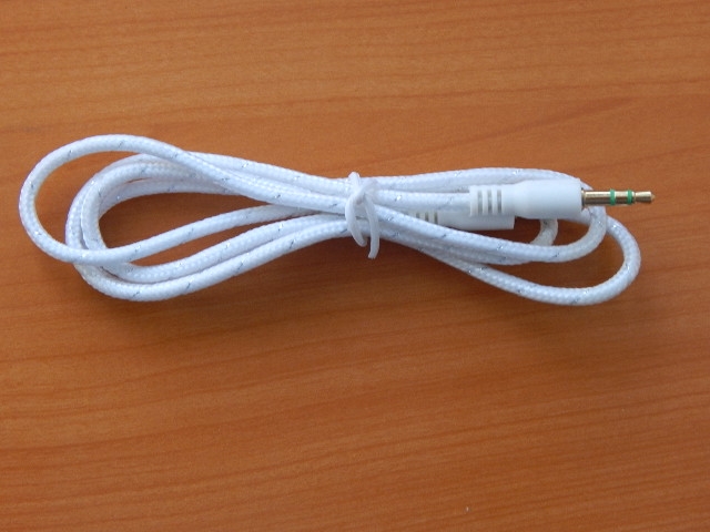 Шнур 3.5mm шт. стерео - 3.5mm шт. стерео 1.0m матерчатые TP-08