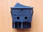 Переключатель KCD4-JK/N/4P OFF-ON черный 250V 16A