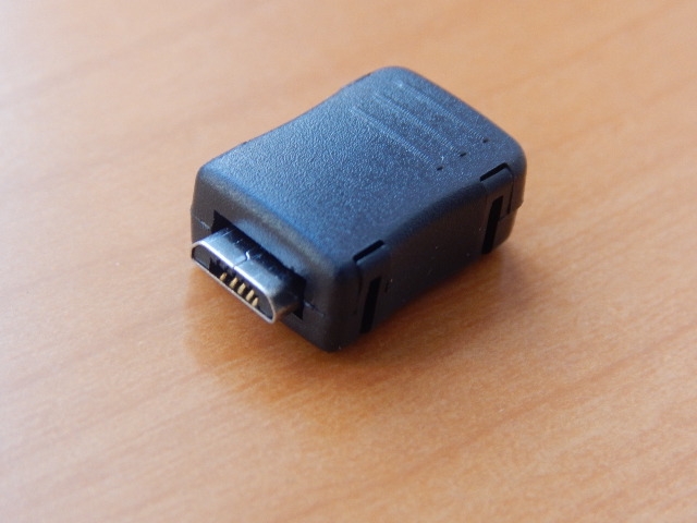 Разъем MicroUSB 5-pin штекер (3+2 pin на кабель, с кожухом) 4060