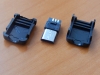 Разъем MicroUSB 5-pin штекер (3+2 pin на кабель, с кожухом) 4060, фото 2