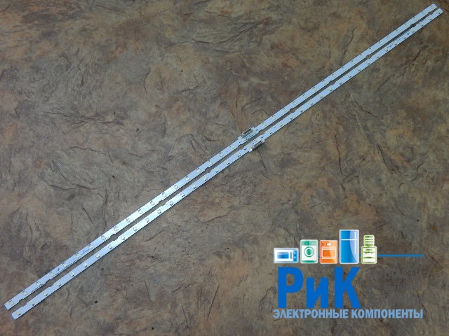 Подсветка LED TV Samsung 2 планки по 597mm 40LED (6V)  AOT-55-NU7100-2X40-3030C 55"
