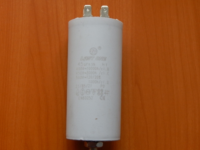 CBB60M 45mkF 450v (клеммы + болт)