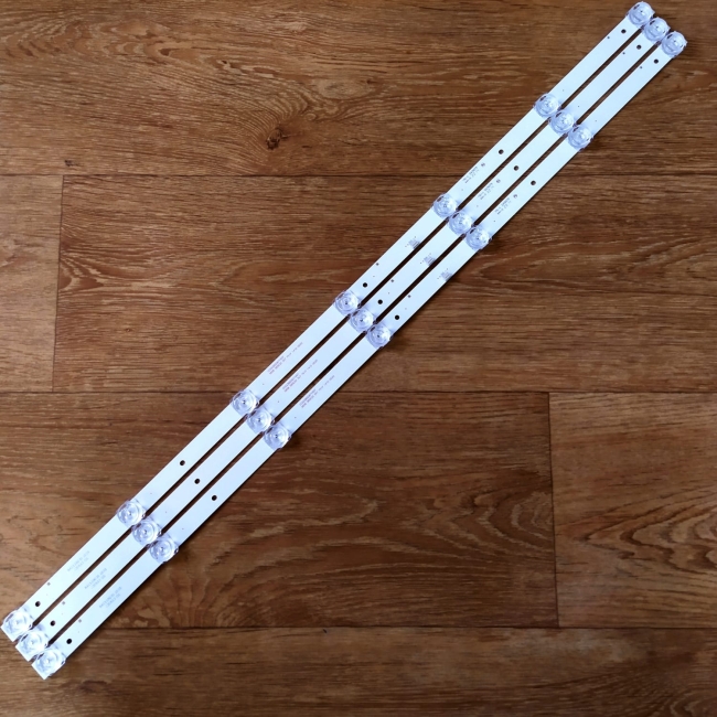 Подсветка LED TV Dexp, Digma, HI 3 планки по 671mm 7линз (3V) CC02385D671V07, MS-L2025 39"