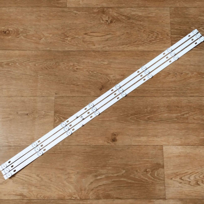 Подсветка LED TV BBK 3 планки (2xA+B) по 828mm 8линз (6V) JS-D-JP43DM 43"