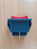 Переключатель KCD4-201N11CRBA/6P ON-OFF-ON красный 250V 16A (с подсветкой)