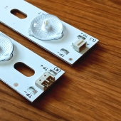 Подсветка LED TV DNS, Supra, Konka 8 планок (4 по 414mm + 4 по 435mm) 6линз (6V)  KL42GT618 42"