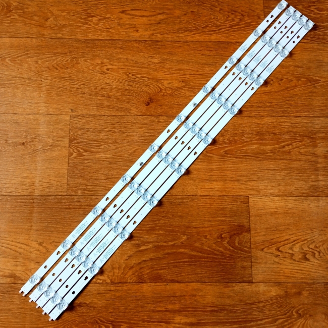 Подсветка LED TV Haier, JVC 5 планок (4xA+B) по 820mm 10линз (3V) LED42D10 42"