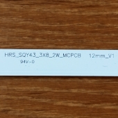Подсветка LED TV Telefunken 3 планки по 800mm 8линз (3V)  HRS SQY43 3x8 2W MCPCB 43"