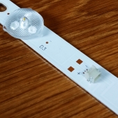 Подсветка LED TV Telefunken 3 планки по 800mm 8линз (3V)  HRS SQY43 3x8 2W MCPCB 43"