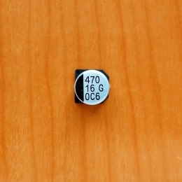 SMD  470mkF  16v 105C 1010 (CA016M0470REG-1010)